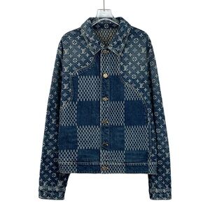 Louis Vuitton x Nigo Designer Blue Denim Jacket